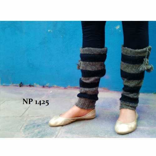 Stickade benvärmare från Nepal - Produktnr: NP1425