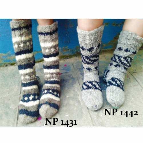 Stickade sockor från Nepal - Produktnr: NP1431