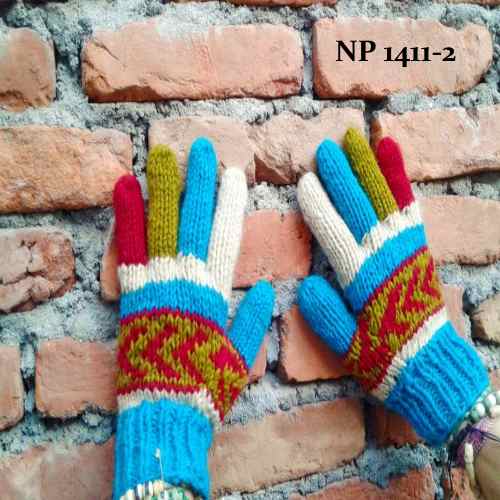 Stickade vantar från Nepal - Produktnr: NP1411-2